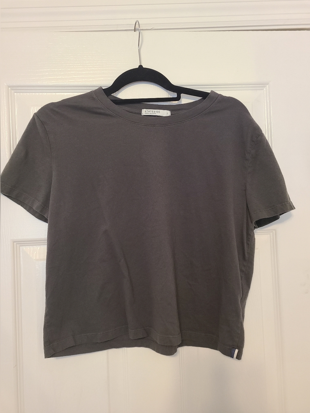 Stateside Women's Gray Crewneck T-Shirt